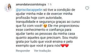 amanda live salvou a vida da mae