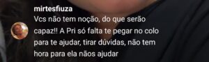 mirtes sobrepegar na mão
